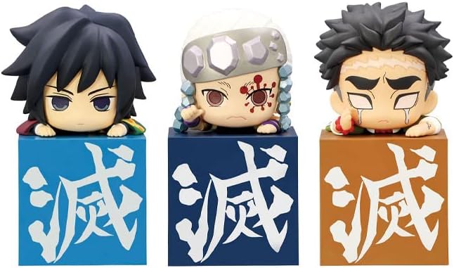 FURYU Corporación-Demon Slayer: Kimetsu no Yaiba Hikkake Figure-Hashira (3)Conjunto