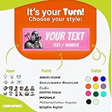 2 Personalised Labels for Tactical Dog Harness – 2 Self-Adhesive Patches, Compatible with Julius, OneTigris, Rabbitgoo... Original Safety Accessories (Pink, 15 x 5 cm) - Image 4