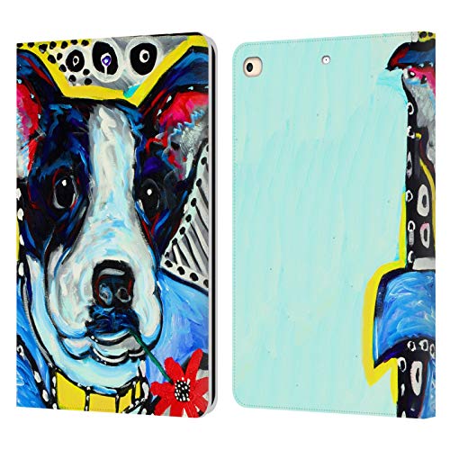 Étui portefeuille iPad 9.7 Jack Terrier housse cuir protection tablette Apple