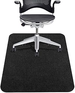 Vicwe Chair Mat for Hardwood Floors, 4MM Thick, 48" x 36" Office Home Floor Protector Mat, Multi-Purpose Chair Carpet for Home/Office (Black)