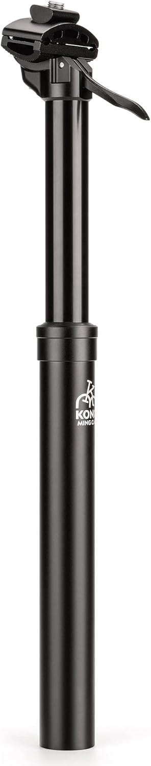 Dropper Post 27.2/30.9/31.6mm x 400mm Length 125mm Travel Lightweight Aluminum Alloy Seat Post for Mountain Road Bike BMX eBike