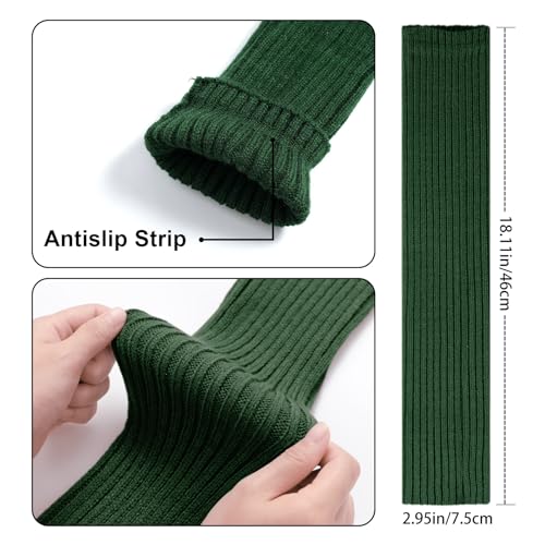 Image of Pleneal Leg Warmers for Women - Leg Warmers 80s Ribbed Knitted Long Socks for Yoga Party Sports Fashion Accessories
