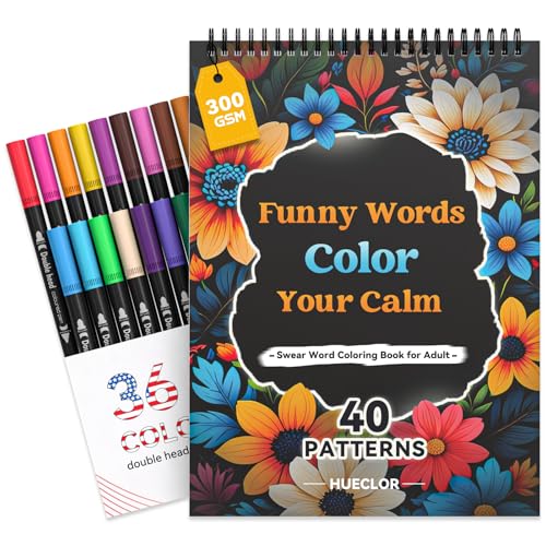Livre de coloriage adulte et feutres pour vos soirées de relaxation