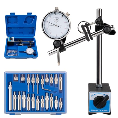 Rpeconu Dial Indicator with Magnetic Base, 0-1