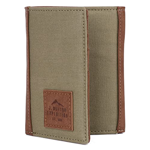 J. Buxton Expedition II Huntington Gear RFID Three-Fold Olive2
