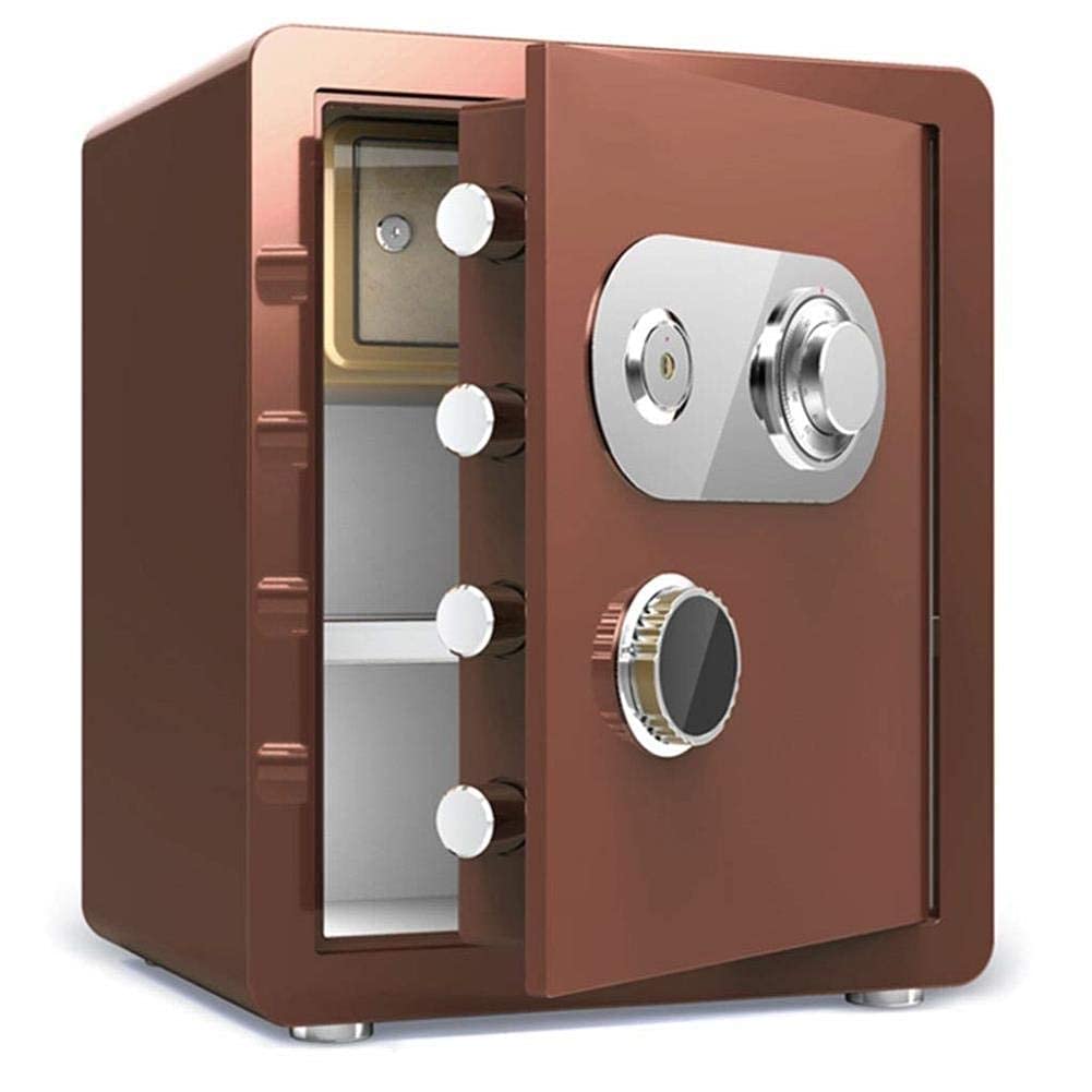 RLKHXBS Fireproof Waterproof Deposit Small Safes Mechanical Lock All-Steel Anti-Theft Household into The Wardrobe Key Safe Office Password Box s f