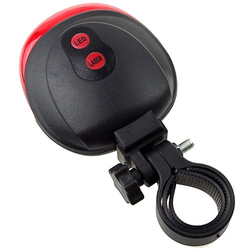 Bicycle Cycling Laser Tail Light Laser & LED Mountain Bike Safety warning Flashing Lamp Alarm Light Back Rear Led BY DEFENSE FIRE