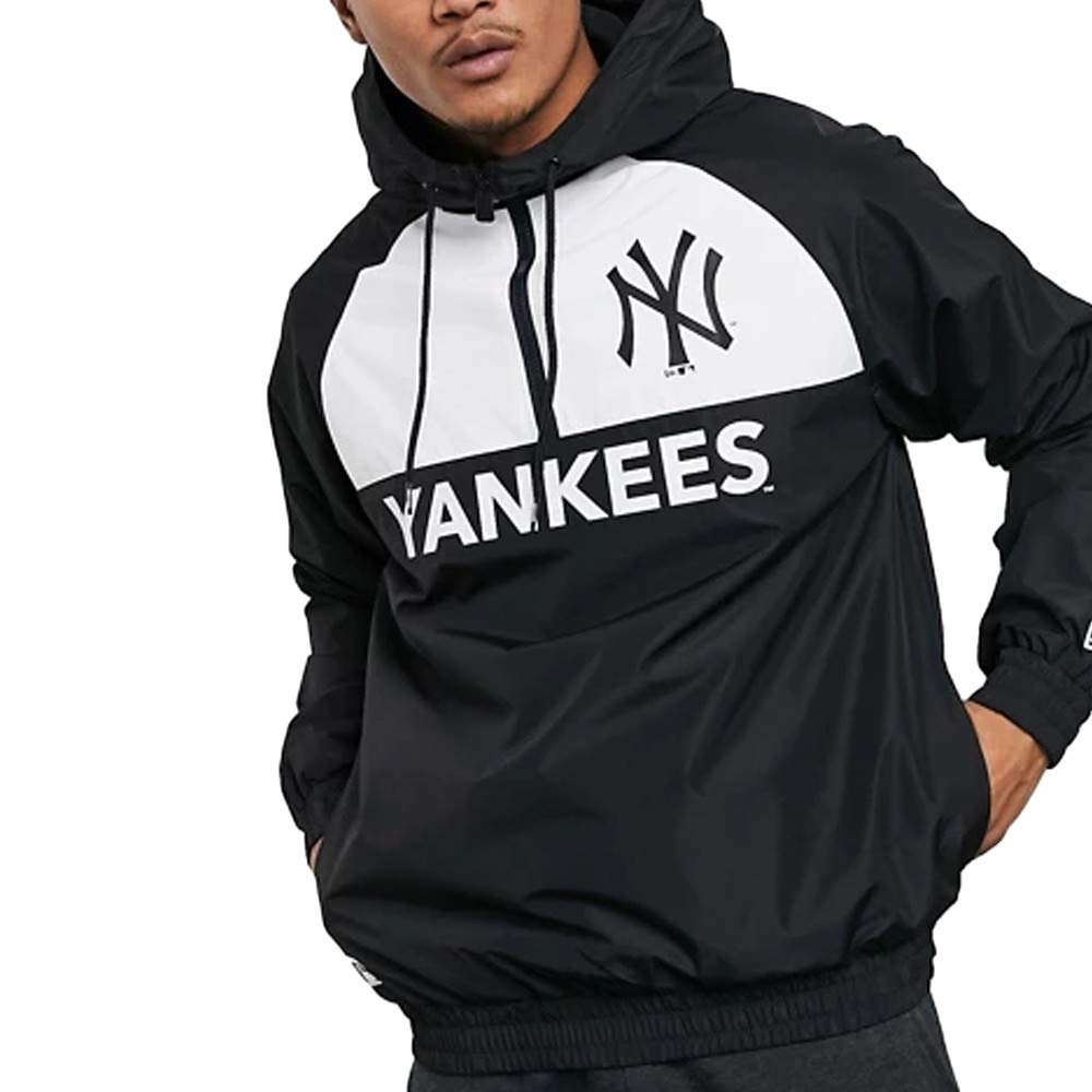 New Era MLB Winbreaker Neyyan Jacket, Men, Black, XS