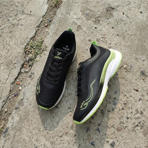 Image of YOHO RushHour Dynamiq Sports Shoes for Men |Cushioned Insole, Stylish, Casual & Sneakers for Gents | Lightweight, Anti-Skid Shoe for Gym, Walking, Running & Everyday Use-1800