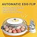 DEZHXHE 18 Egg Incubators for Hatching Eggs, Automatic Egg Turner and Egg Candle Tester, 360 Degree View, Farm Poultry Egg Incubator for Chicken Duck Goose Quails Eggs