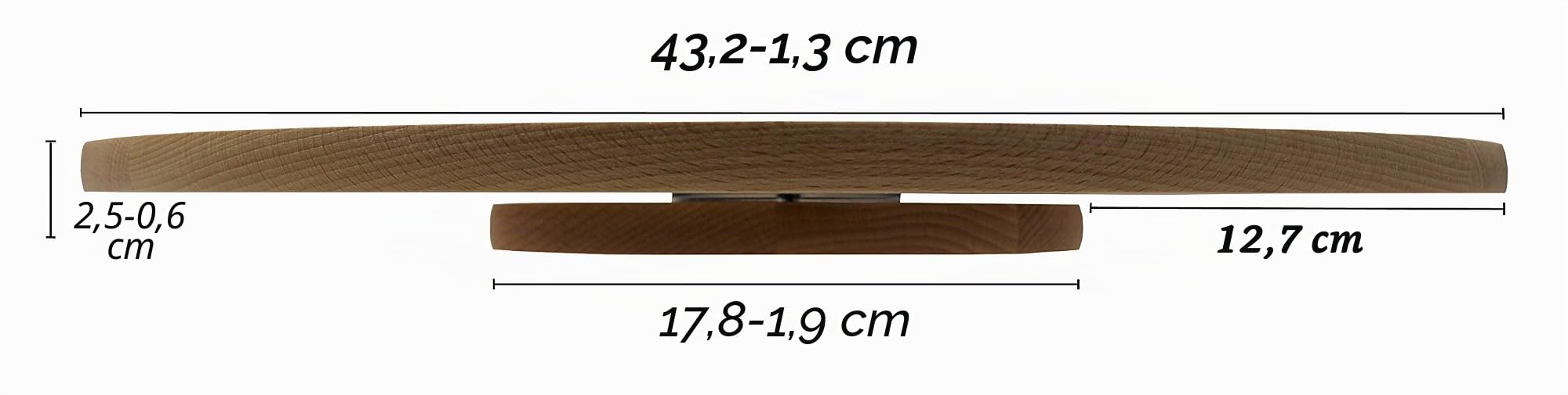EFO The White House Style de Cuisine Rotatif tournant Lazy Susanc, Planche à Pizza 45cm