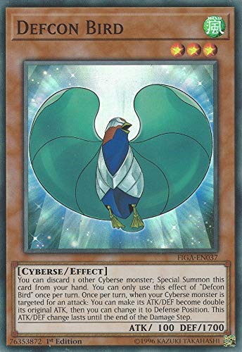 Yu-Gi-Oh! - Defcon Bird - FIGA-EN037 - Super Rare - 1st Edition - Fists of The Gadgets