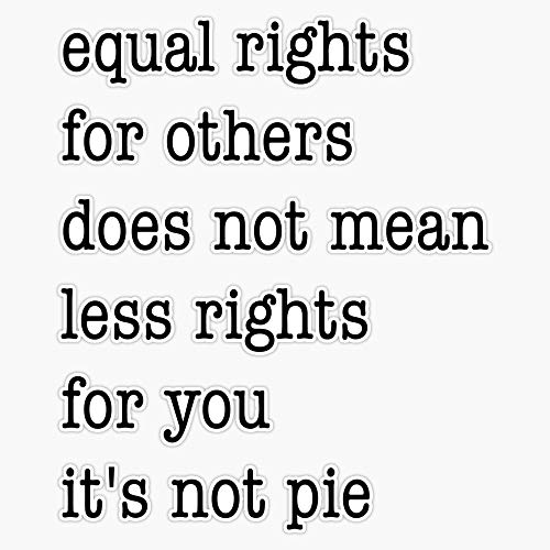 Equal Rights Sticker Vinyl Bumper Sticker Decal Waterproof 5