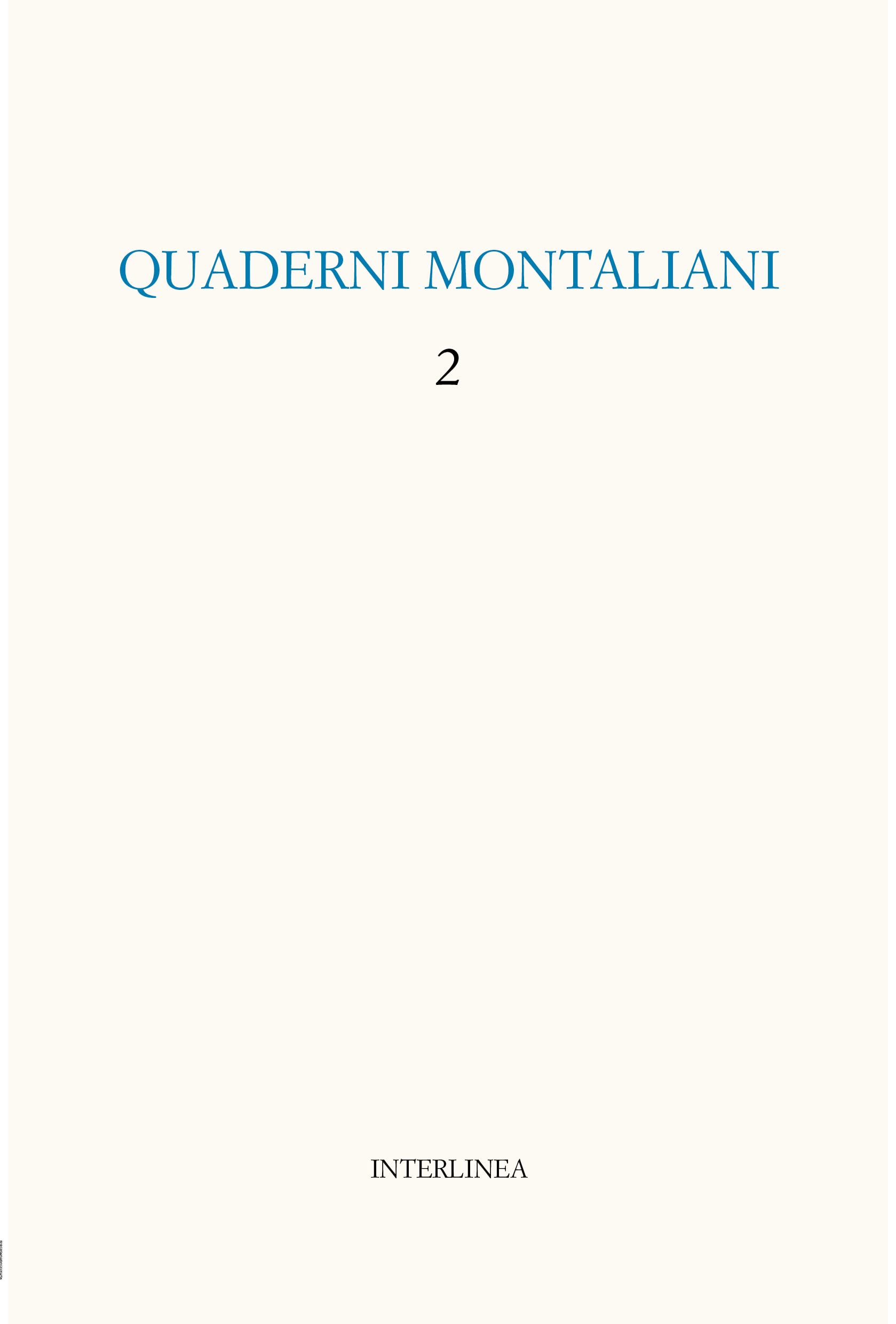 Quaderni Montaliani (Vol. 2) - 4