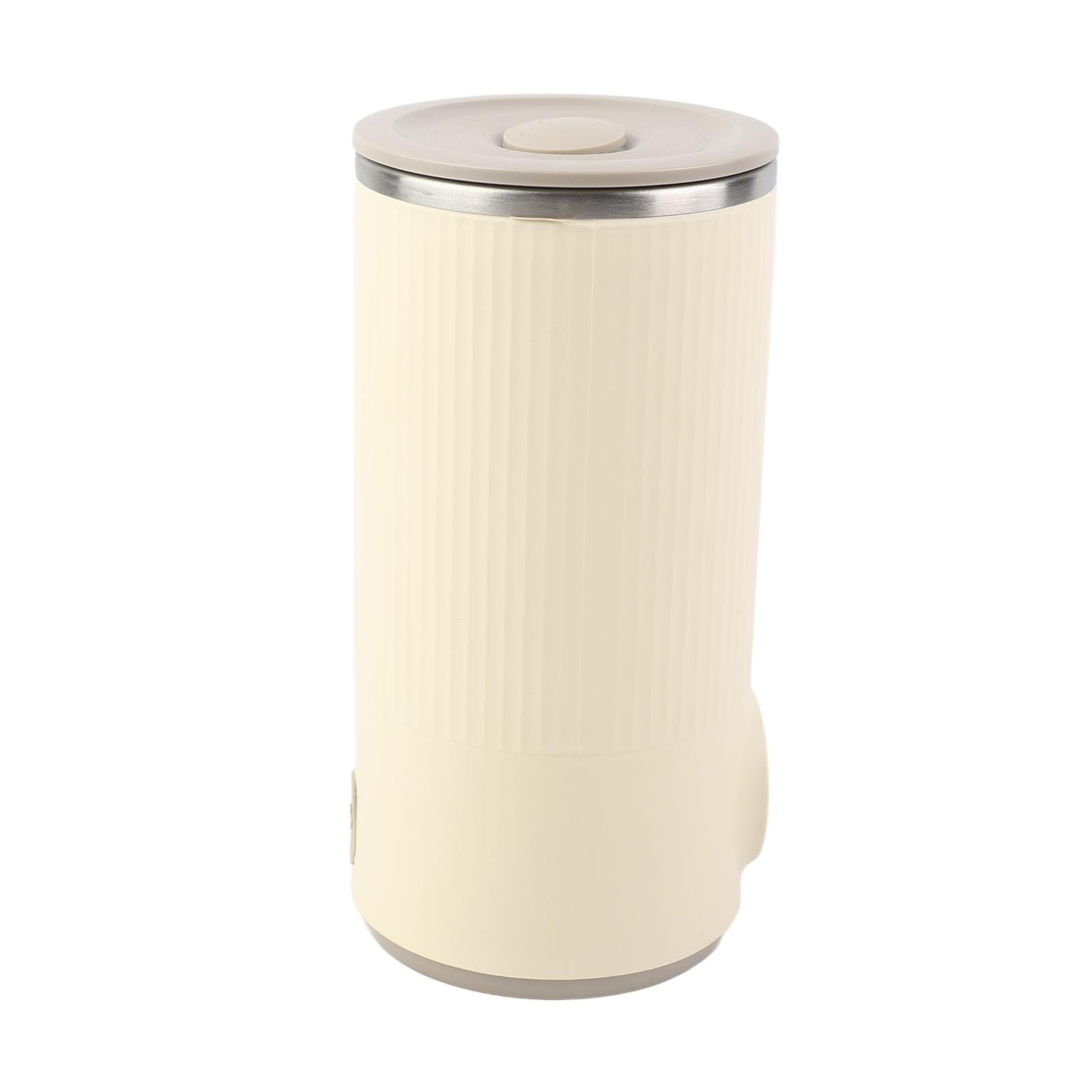 Hervidor eléctrico inalámbrico de acero inoxidable 400 ml para coche y viajes, con agitador giratorio recargable para leche, té, café, agua caliente