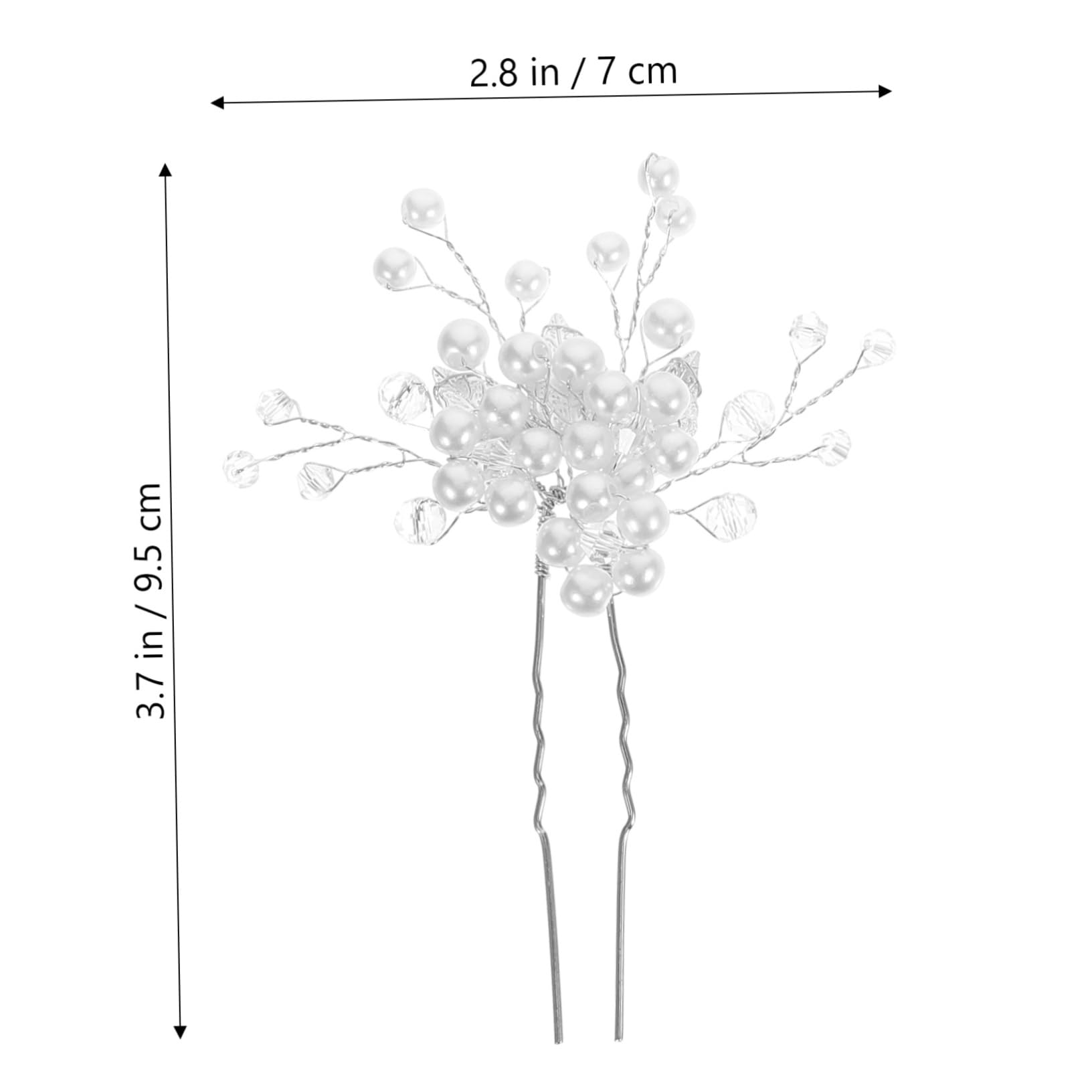 VICASKY 24 Pezzi Fermagli Sposa con e Fermacapelli U in Metallo Eleganti per Accessori Leggeri e Delicati per Acconciature Cerimonia