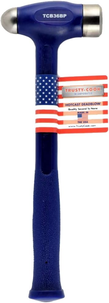 Ball Peen Dead Blow Hammer (36oz, Red)