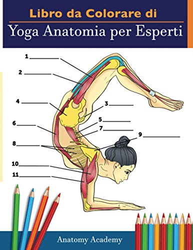Libro da Colorare di Yoga Anatomia per Esperti: 50+ Incredibilmente Dettagliato Auto-Test Avanzato di Yoga Poses Advanced Yoga Libro di Lavoro a ... Istruttori di Yoga, Insegnanti e Appassionati