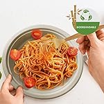 PAMI 250-Piece Compostable Degradable Tableware Eco Set Disposable Sugarcane Plates, Cutlery & Plates Heavy-Duty Eco Dinnerware - Image 2