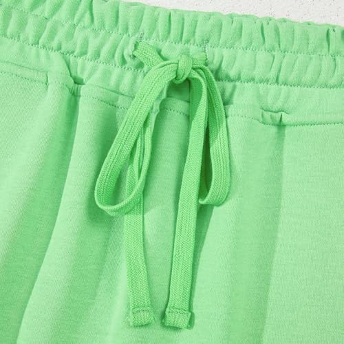 Women's Light Green Poly-Cotton Drawstring Mini Skort with Pockets4