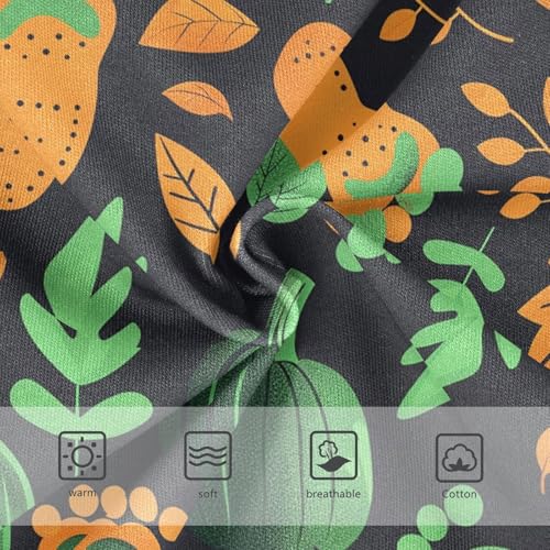 visesunny Boys Cotton Underwear Weird Green Footprint Leaf Printed Toddler Soft Training Briefs Size 2T-8Y for Kids3