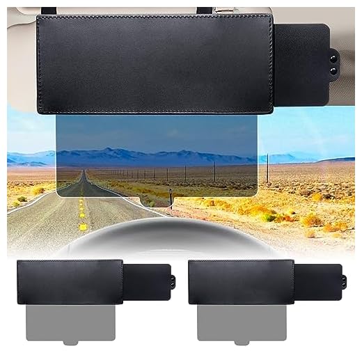 Spurtar Sun Visor Extender, 2 Pack Driver Side Sun Visor for Car, Car Visor Extender with Polycarbonate Lens, Polarized and Visor Extension Protects from Sun Glare, Snow Blindness, UV Rays