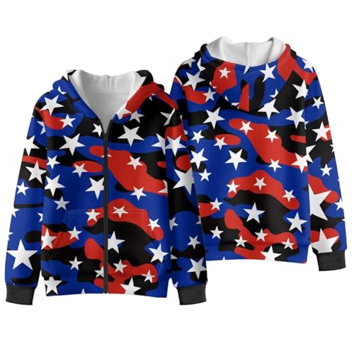 Childrens Hooded Sweatshirts, Zip Up Hoodies Long Sleeve Hooded Sweatshirt Jacket with Pocket Fall Winter Clothes