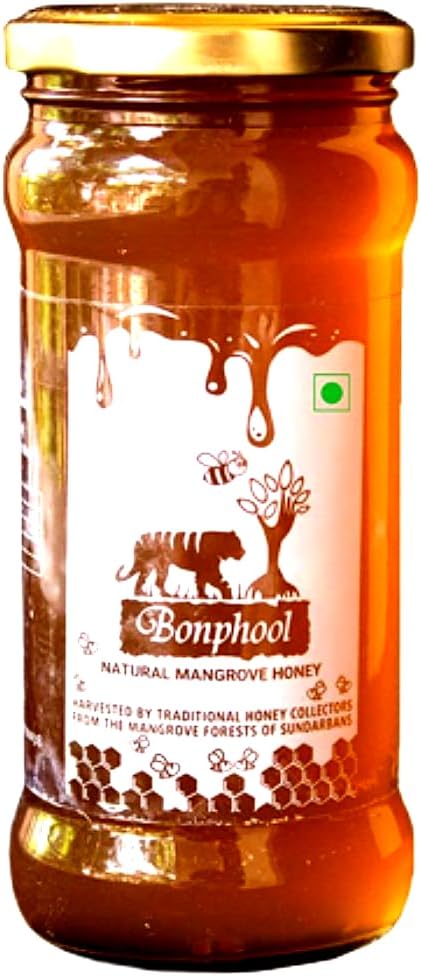 Natural Mangrove Honey โ 490g | NMR Tested Sundarban Forest Honey | 100% Pure, Raw & Unprocessed | No Sugar Adulteration | Wild Forest Honey | Natural Immunity Booster & Aids Digestion