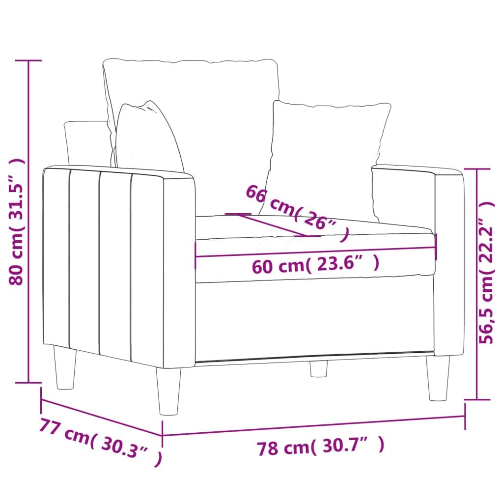 Fotel ciemnoszary, 60 cm, aksamitny fotel tapicerowany z metalowym stelażem, wygodna sofa do salonu, sypialni, biura, maks. nośność 110 kg, nowoczesny design, meble do salonu