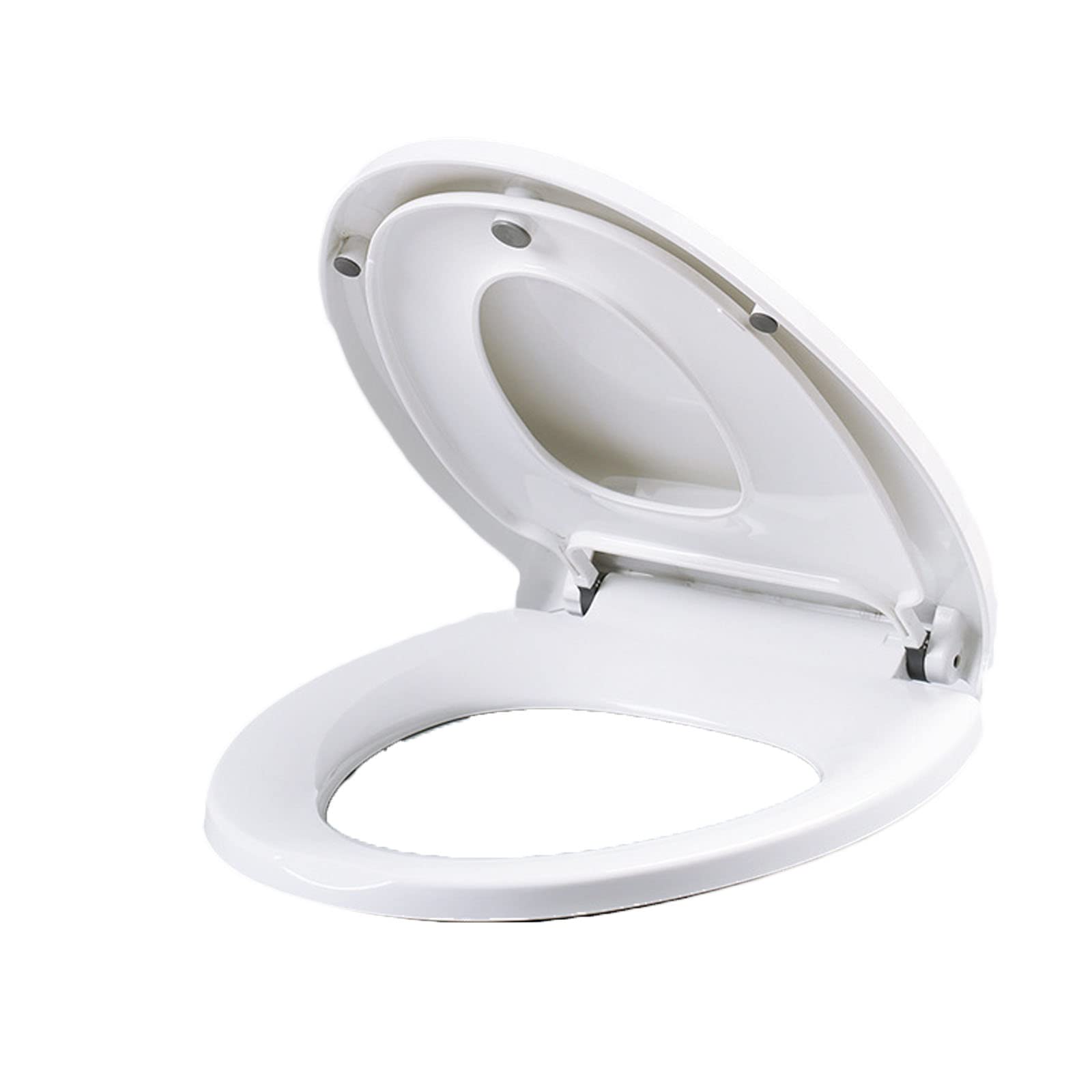 Mnuvxzaewf One Color Elongated Toilet Seat With Toddler Built In, Potty Training For Kids & Adults Plastic Seats