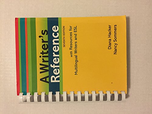 A Writer's Reference with Resources for Multilingual Writers and ESL
