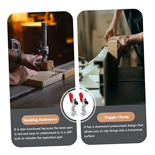 HOMSFOU Duty Toggle Clamp Metal Hand Tool Clamps Quick Release for Machine Operation