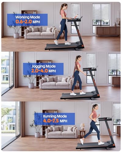 Superun Walking Pad Treadmill with Incline for Home Office, 3-in-1 Under Desk Treadmill with Smart App Control, 300LB Capacity, Quiet Portable Foldable Treadmill for Apartment & Small Spaces - Image 4