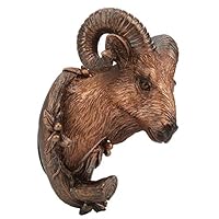 OUKENS Coat Hooks, Vintage Animal Head Shape Wall Hook Coat Hanging Hook Decorative Rustic Single Hanger Home Wall Mounted Decoration for Bathroom Bedroom(Goat)