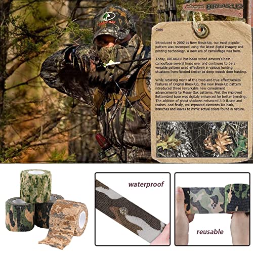 Camo Tape, Outdoor Tarnband, Selbstklebende Tarnung Band, Multifunktionales Stealth Camouflage Klebeband, Vliesstoff für… – Bild 4
