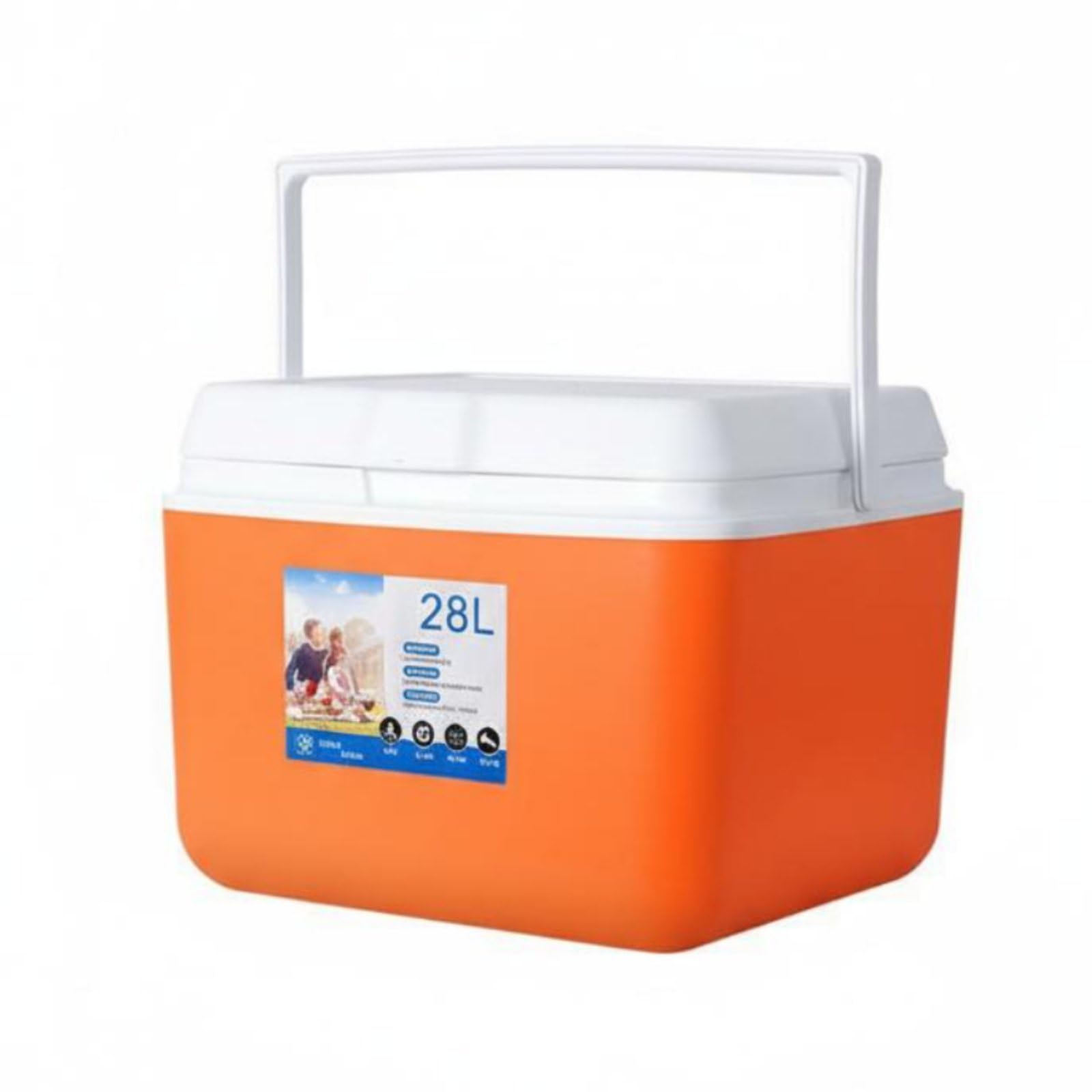 Portable Contenitore Isotermico Capiente Trasporta Bevande Maniglia Robusta Isolamento Lungo Termine per Campeggio Picnic Viaggi Trasporto Alimenti Freschi