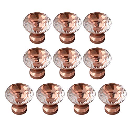 Sue Supply - Juego de 10 botones de para armario de cocina, diseño moderno y minimalista, tirador de armario, cajón, armario, cocina, puerta
