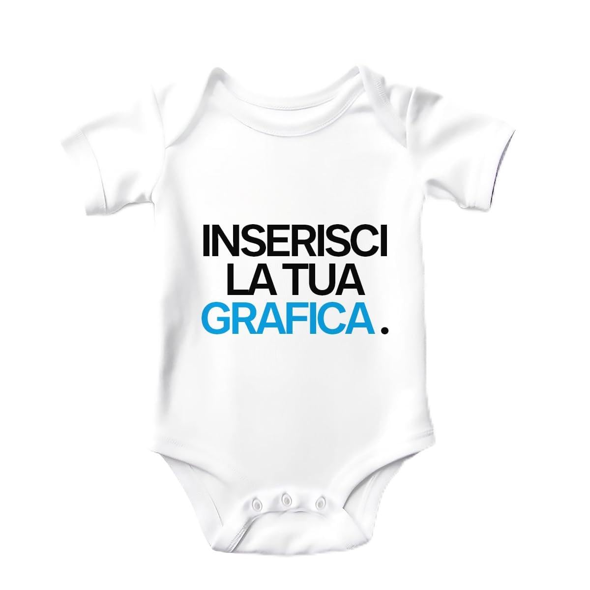 Generico Point20.it - Body baby personalizzato con grafica, foto e scritta, bodino stampato bimbo o bimba - Idea gadget regalo per nascita, festa del papà, festa della mamma.
