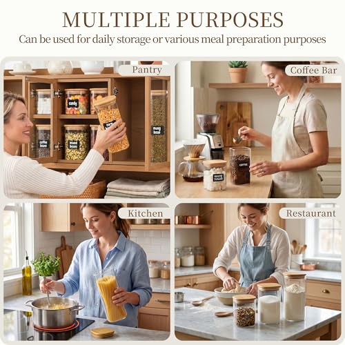 SENTVEND 37 Oz Glass Jars 6 Pack