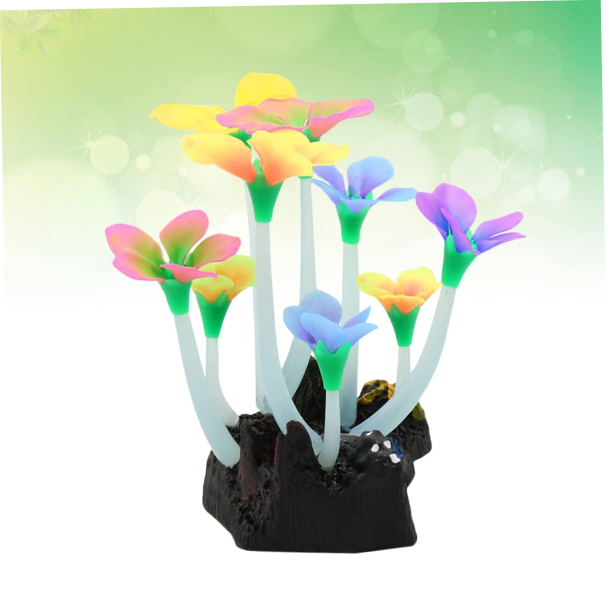 Angoily 3 Piezas decoración de Plantas Accesorios para peceras Betta decoración Vegetal Ornamento decoración del Acuario Planta de Agua de Acuario Falso Decoraciones Tanque de