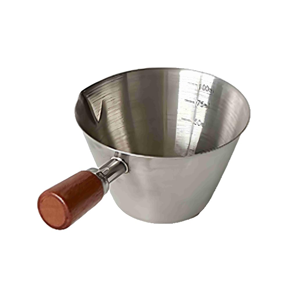 CTRLZS Espresso Measuring Cup Coffee Shot Pouring Glass with Wooden Handle Home Kitchen Measuring Accessories