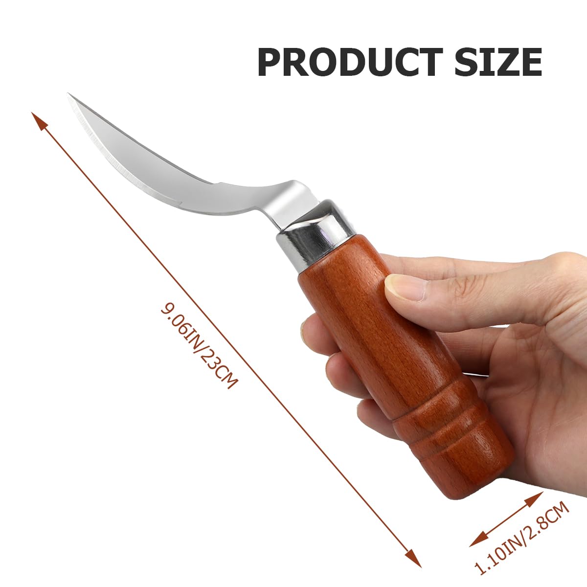 DOERDO Coconut Tool Coconut Meat Remover Stainless Steel Coconut Opener Scraper for Kitchen Home 9X1.1 Inch - Image 2