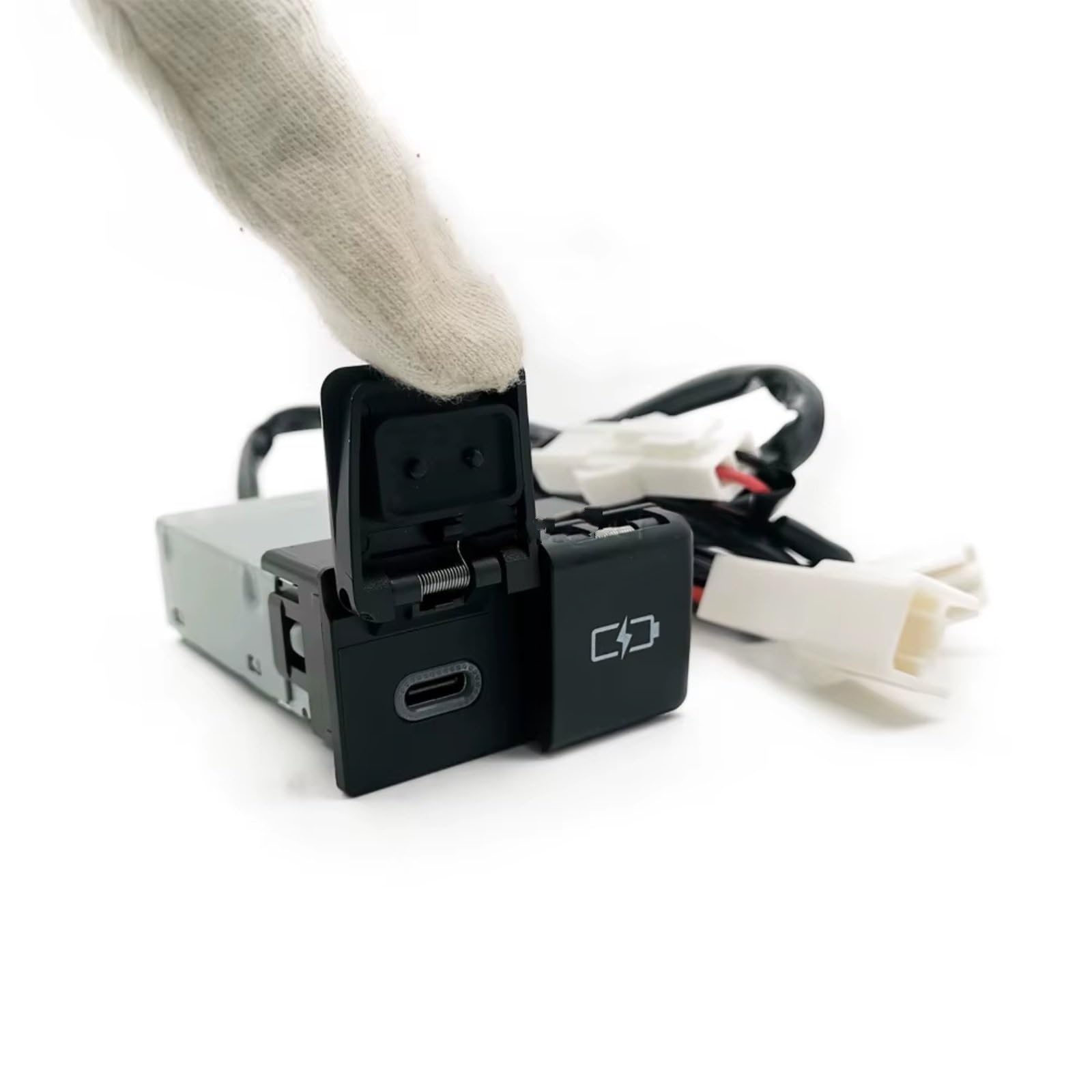 Porta USB Center Compatibile Con Toyota Per Camry Per Avalon Auto Caricabatterie Presa Antipolvere Doppia Presa Ricarica PD Tipo C Ricambi Auto