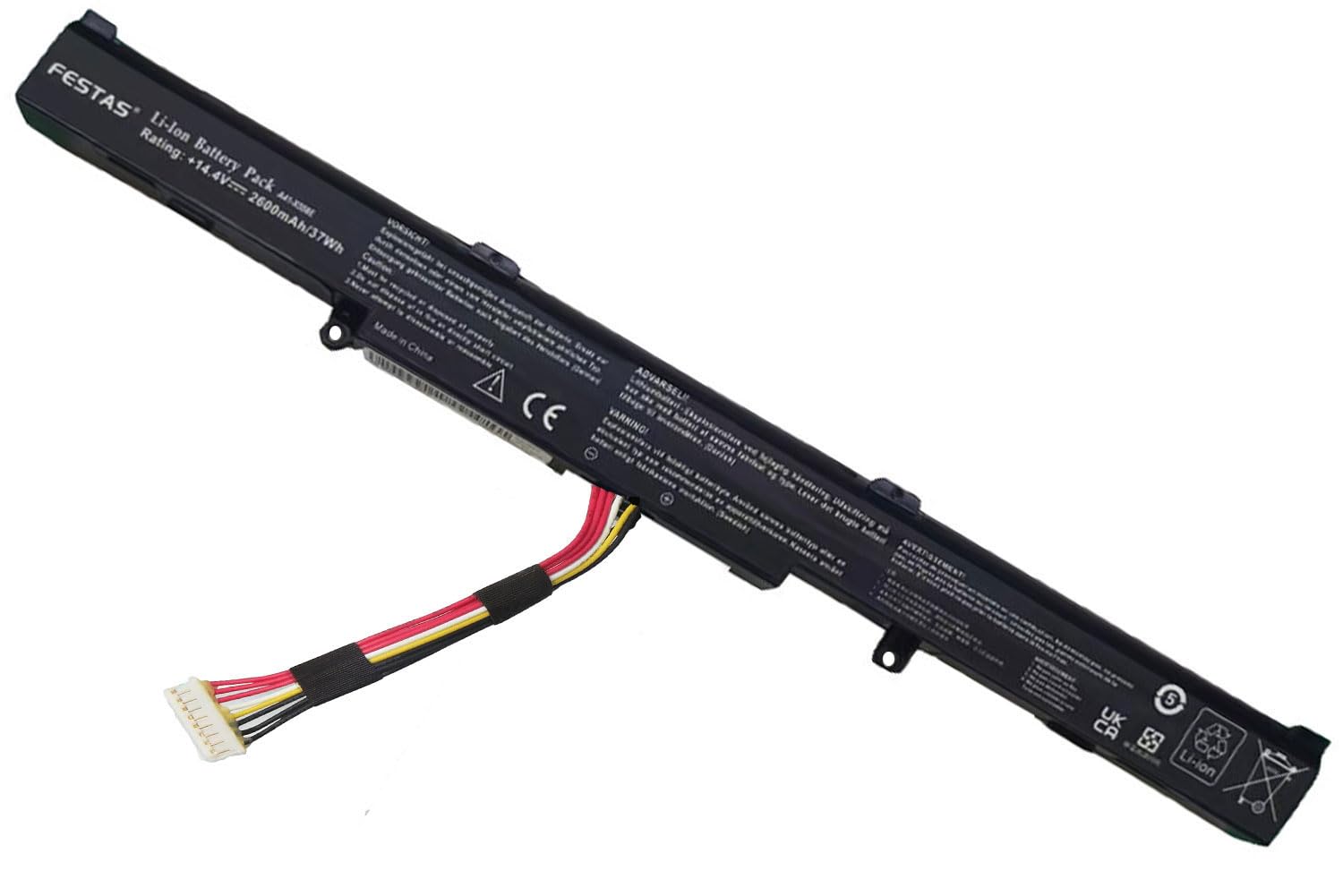 FESTAS A41X550E A41-X550E Batterie Compatible avec ASUS X550E F751L F751S | F751M F751MA R751J R751L R752L R751LN X750J X751L X750LN K751L X751M X512 Serie A4i-X550E Ordinateur PC Portable