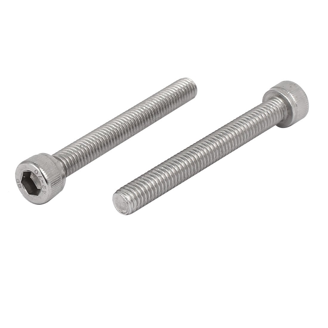 uxcell® M6 x 50mm Thread 304 Stainless Steel Hex Socket Head Cap Screw Bolt DIN912 6pcs