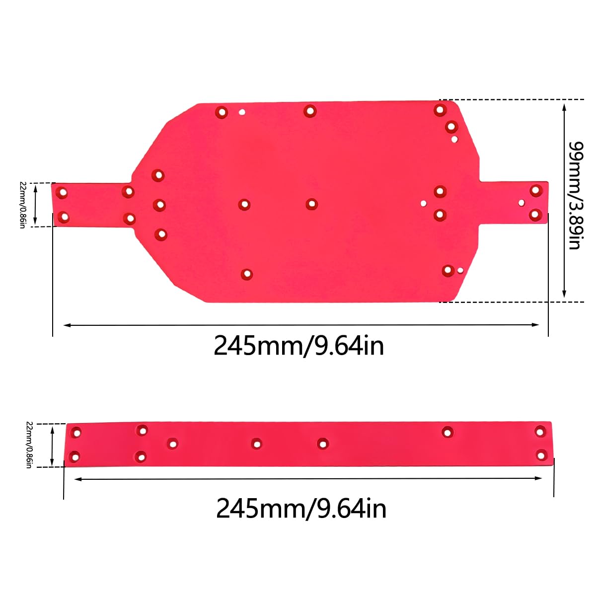 12-in-1 All Metal Upgrade Kit For MJX Hyper Go H14BM RC Car - Aluminum Parts Set