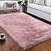 Topspitgo - Tappeto super morbido in finta pelle di pecora, per soggiorno, camera da letto, cameretta dei bambini, colore: Rosa chiaro, 70x 135cm (Rosa Chiaro)