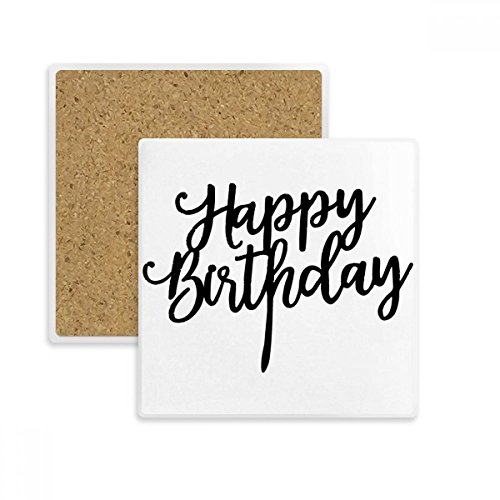 Porte-Pierre Absorbant Joyeux Anniversaire Coaster Tasse pour Moments Conviviaux - 2