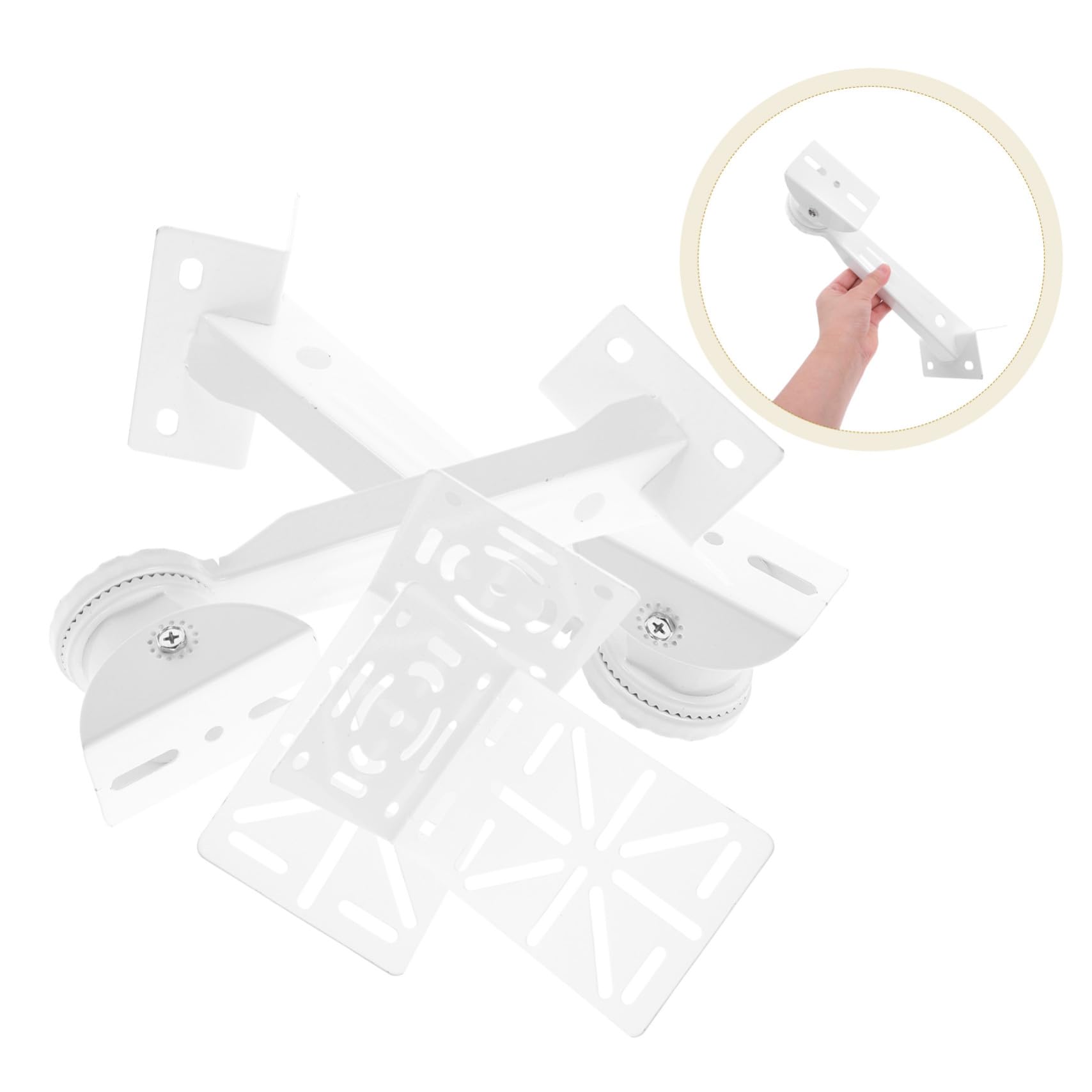 STOBAZA 2 Sätze Stabile Stahl Überwachungskamera Eckhalterung Wand Deckenmontage Verstellbar Verstärkt für Sichere Security Cameras Platzsparend Langlebig für Business-einsatz