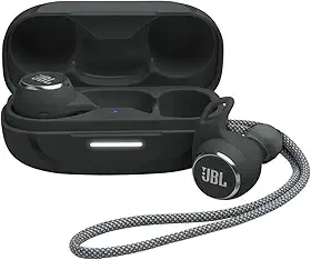 JBL, Fone de Ouvido Esportivo Sem Fio, Reflect Aero TWS, Bluetooth, Com Cancelamento de Ruído, À Prova D'água e Poeira - Preto